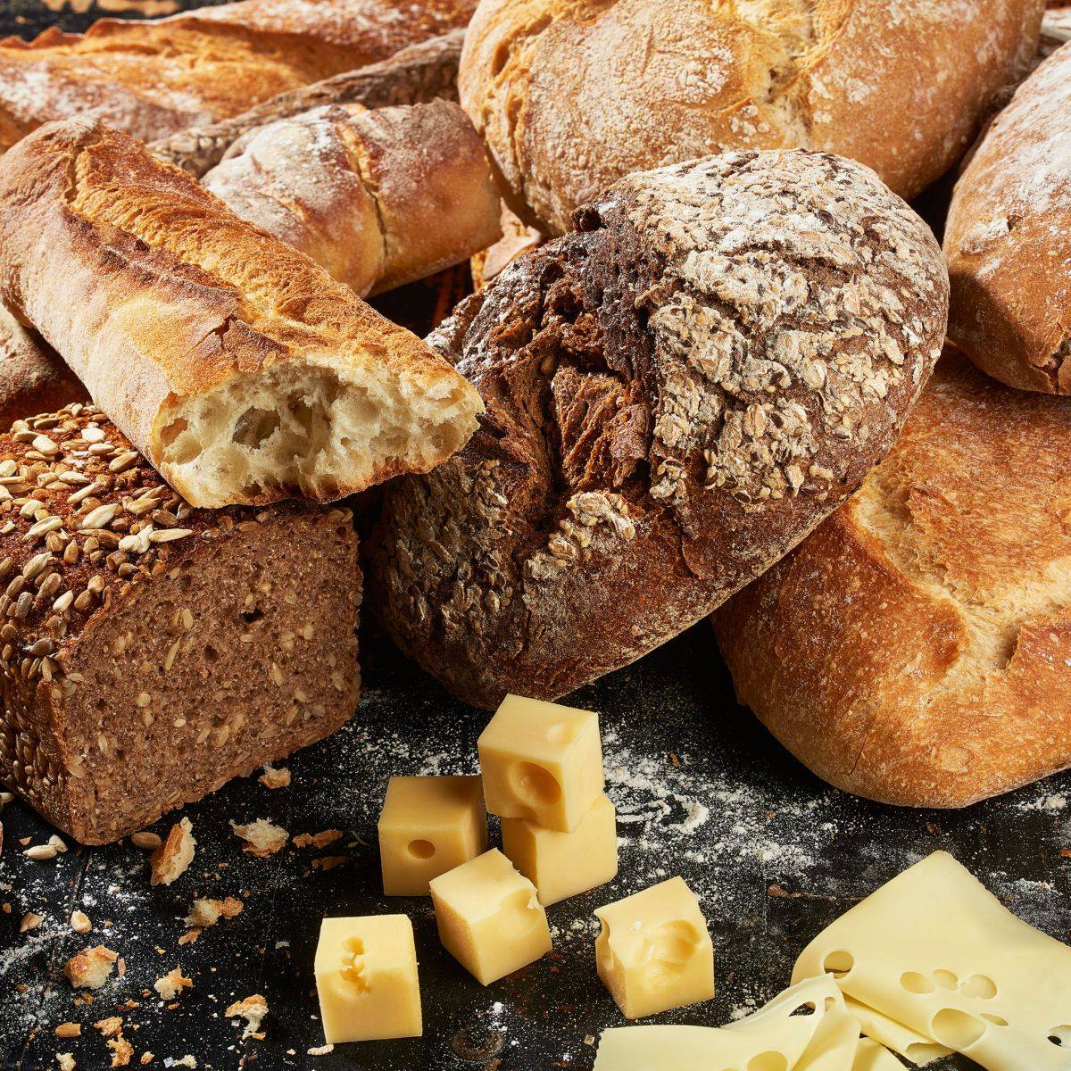 Bánh mì Đức với những hình dạng khác nhau